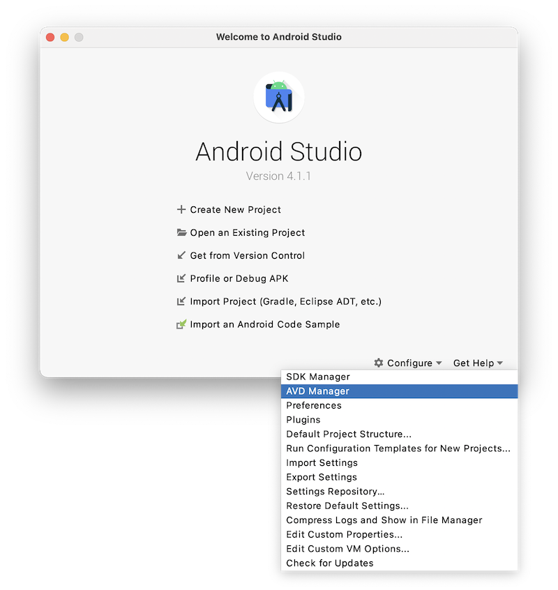 install android studio emulator on mac